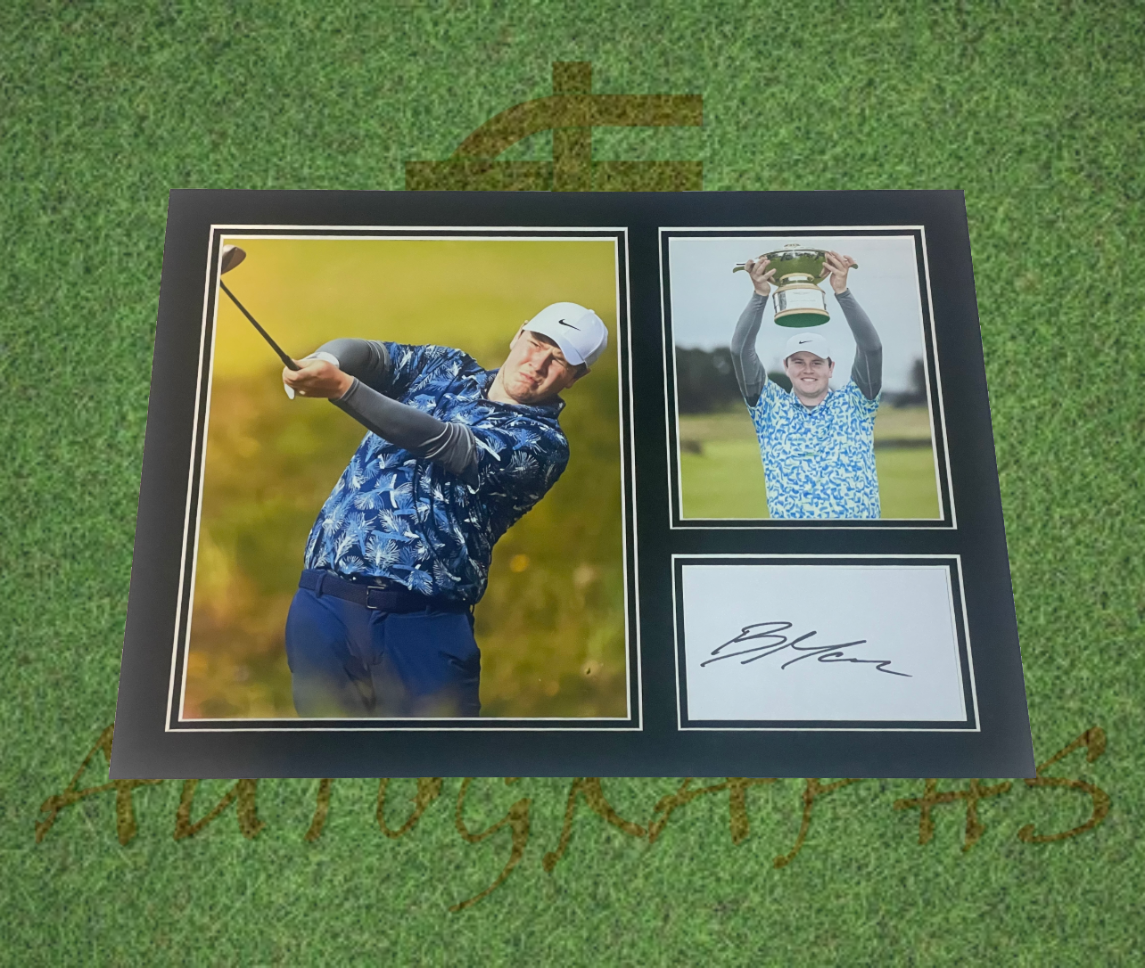 Robert Bob Macintyre Signed Golf Presentation Display Mount-Signed Golf Presentation Display-ZCL Autographs-ZCL Autographs