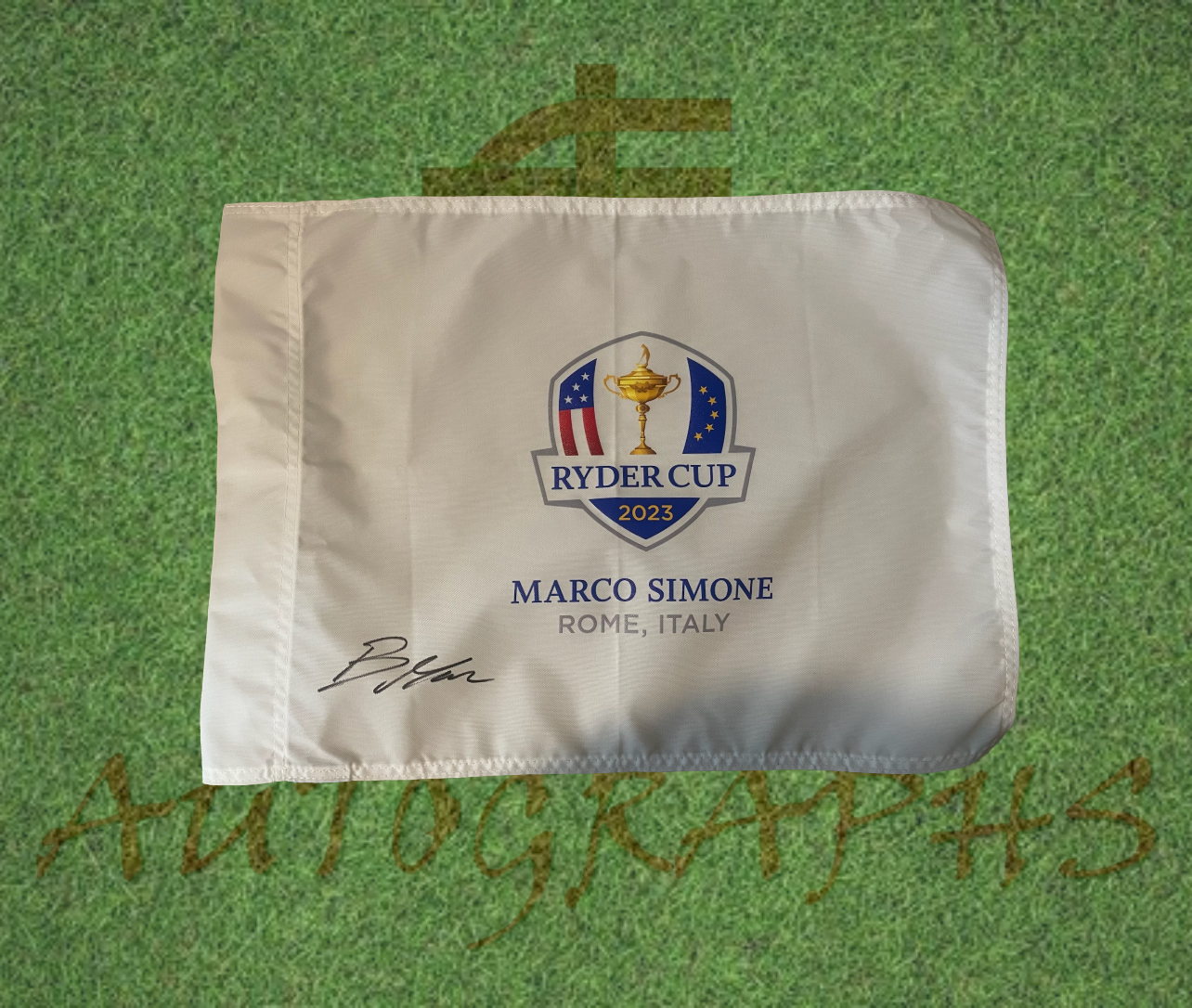 Robert MacIntyre Signed 2023 Ryder Cup Flag
