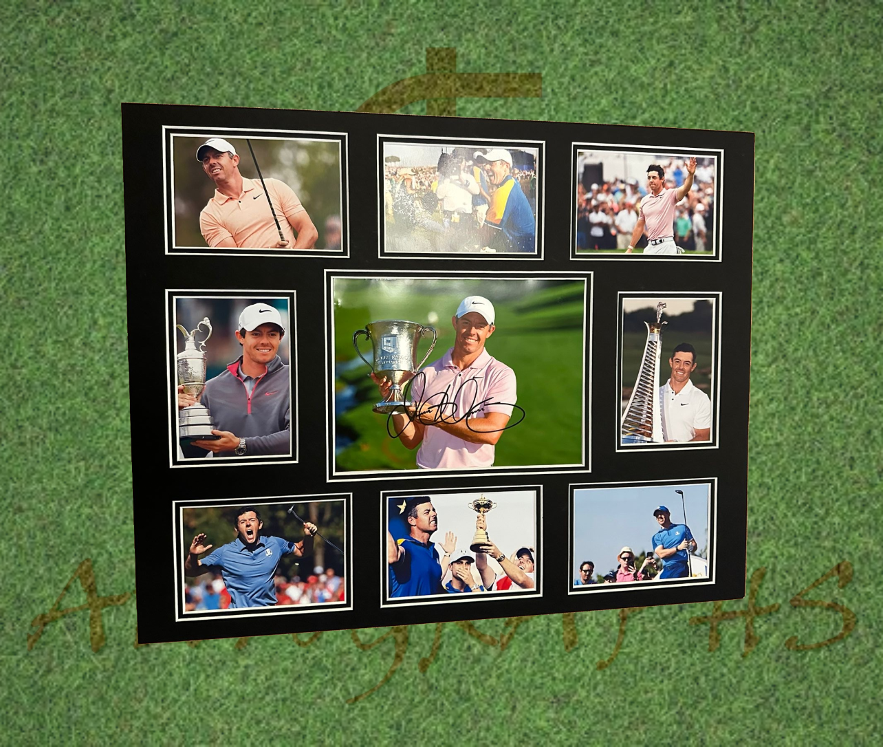 Rory Mcilroy Signed Golf Presentation Display Mount-Signed Golf Presentation Display-ZCL Autographs-ZCL Autographs
