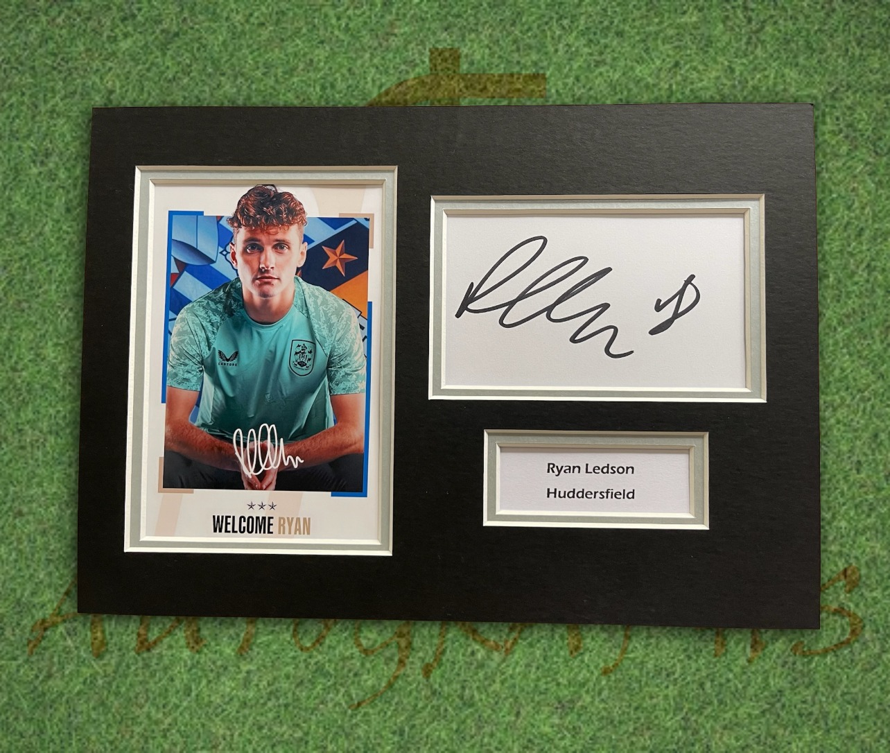 Ryan Ledson Huddersfield Town Football Club Signed Presentation Mount Display-Signed Presentation Display-ZCL Autographs-ZCL Autographs