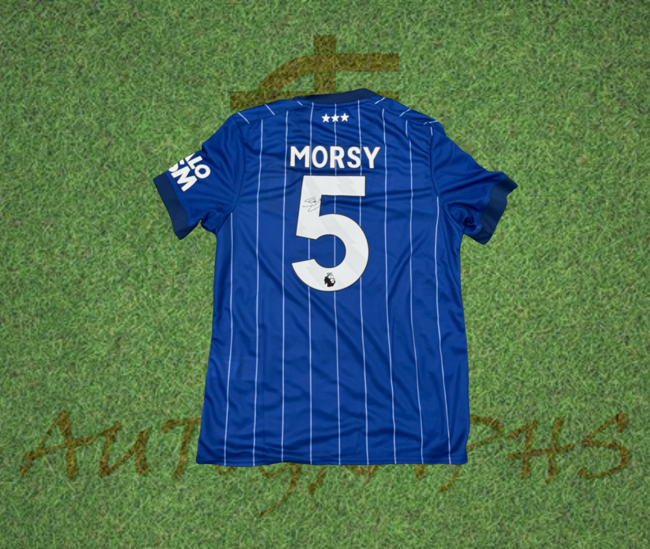 Sam Morsy Signed Ipswich Town F.C 2024/25 Home Shirt-Signed Shirt-ZCL Autographs-ZCL Autographs