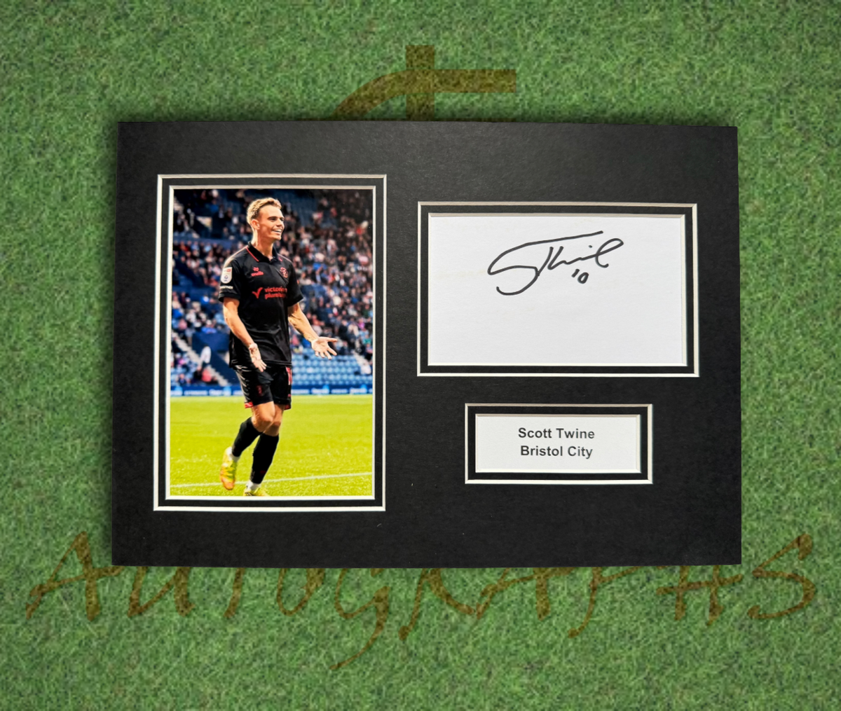 Scott Twine Bristol City Signed Presentation Mount Display-ZCL Autographs