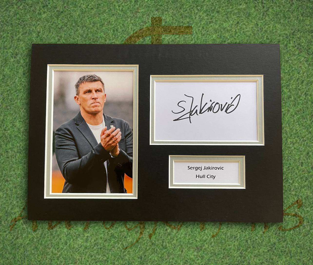 Sergej Jakirovic Hull City Football Club Signed Presentation Mount Display-Signed Presentation Display-ZCL Autographs-ZCL Autographs