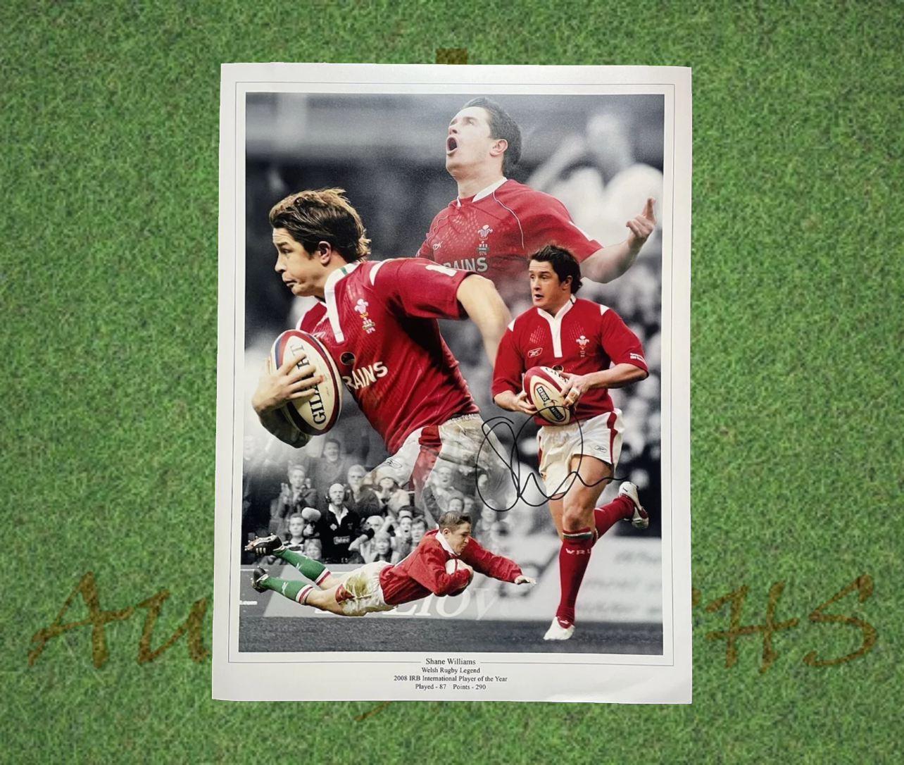 Shane Williams Signed Wales Rugby 16x12 Photo-Signed Photo-ZCL Autographs-ZCL Autographs