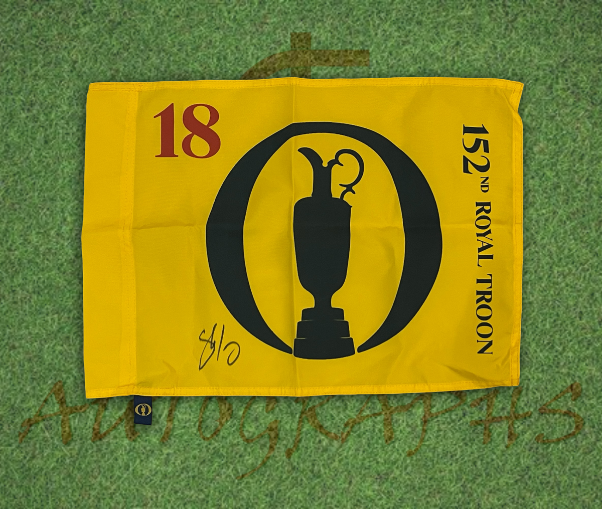 Shane Lowry Signed The Open Golf Flag 2