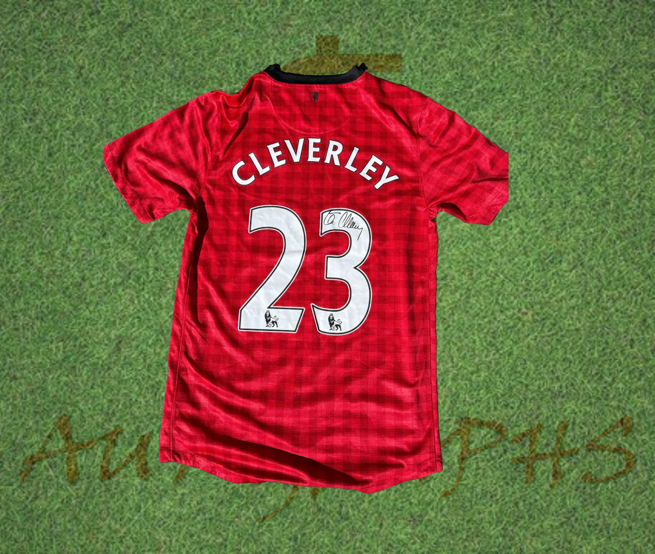 Tom Cleverley Signed Manchester United Football Club 2012/13 Home Shirt-Signed Shirt-ZCL Autographs-ZCL Autographs