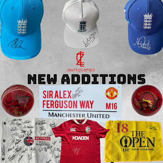 New Arrivals at ZCL Autographs – Signed Memorabilia from Cricket, Rugby & Golf Legends