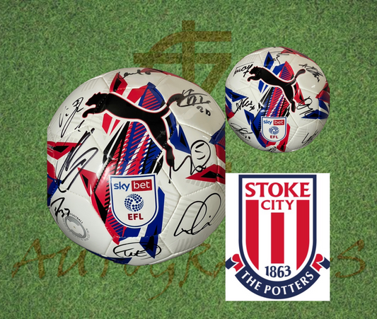 Stoke City Football Club Signed Replica EFL Football