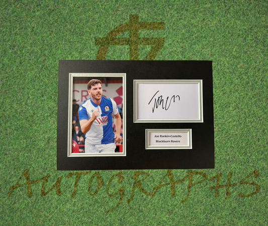 Joe Rankin-Costello Blackburn Rovers Football Club Signed Presentation Mount Display