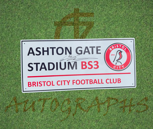 George Earthy Signed Bristol City Street Sign