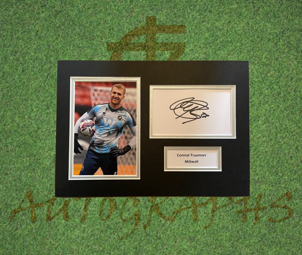 Connal Trueman Millwall Football Club Signed Presentation Mount Display