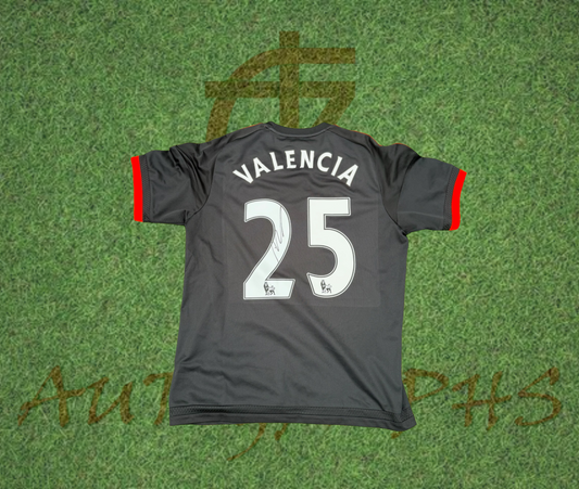 Antonio Valencia Signed Manchester United 2015/16 Third Shirt
