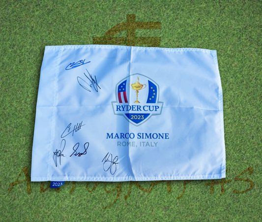 2023 Ryder Cup Signed Team Europe Flag-ZCL Autographs-ZCL Autographs