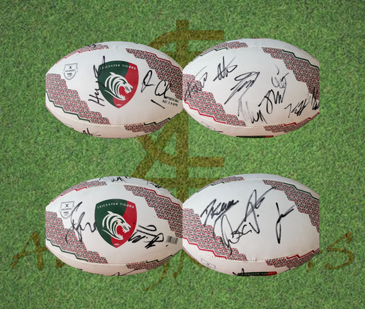 Leicester Tigers Signed Supporters Rugby Ball 2024/25