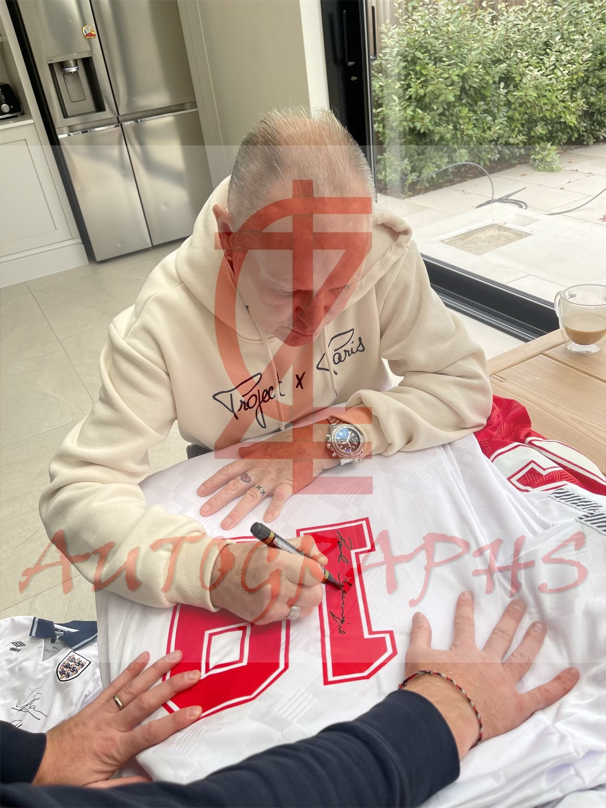 Paul Gazza Gascoigne Signed England Football Signed Italia 90 1990 Shirt