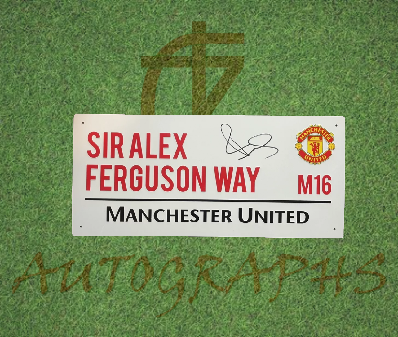 Paul Scholes Signed Manchester United Street Sign