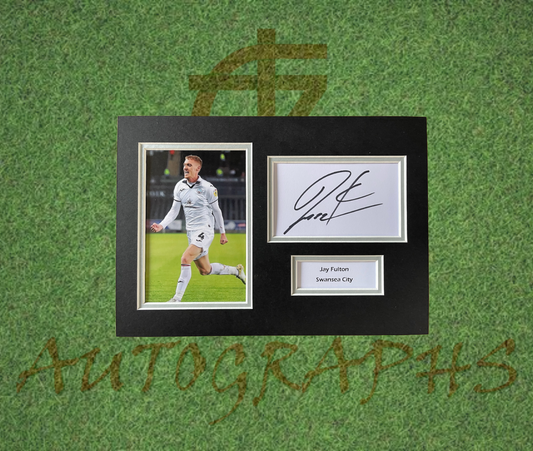 Jay Fulton Swansea City Football Club Signed Presentation Mount Display