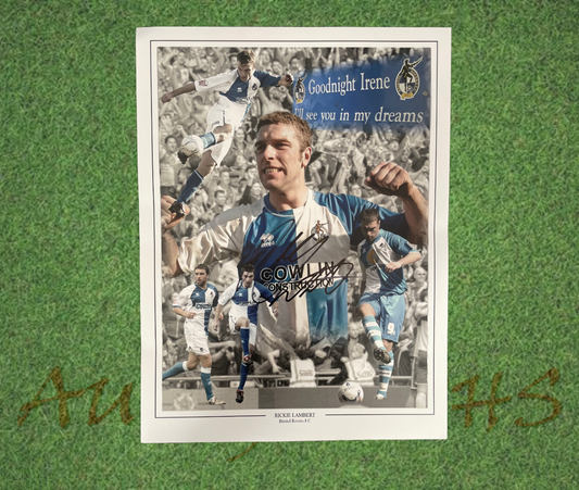 Rickie Lambert Signed 16x12 Bristol Rovers Football Club Photo