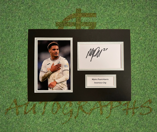 Myles Peart-Harris Swansea City Football Club Signed Presentation Mount Display