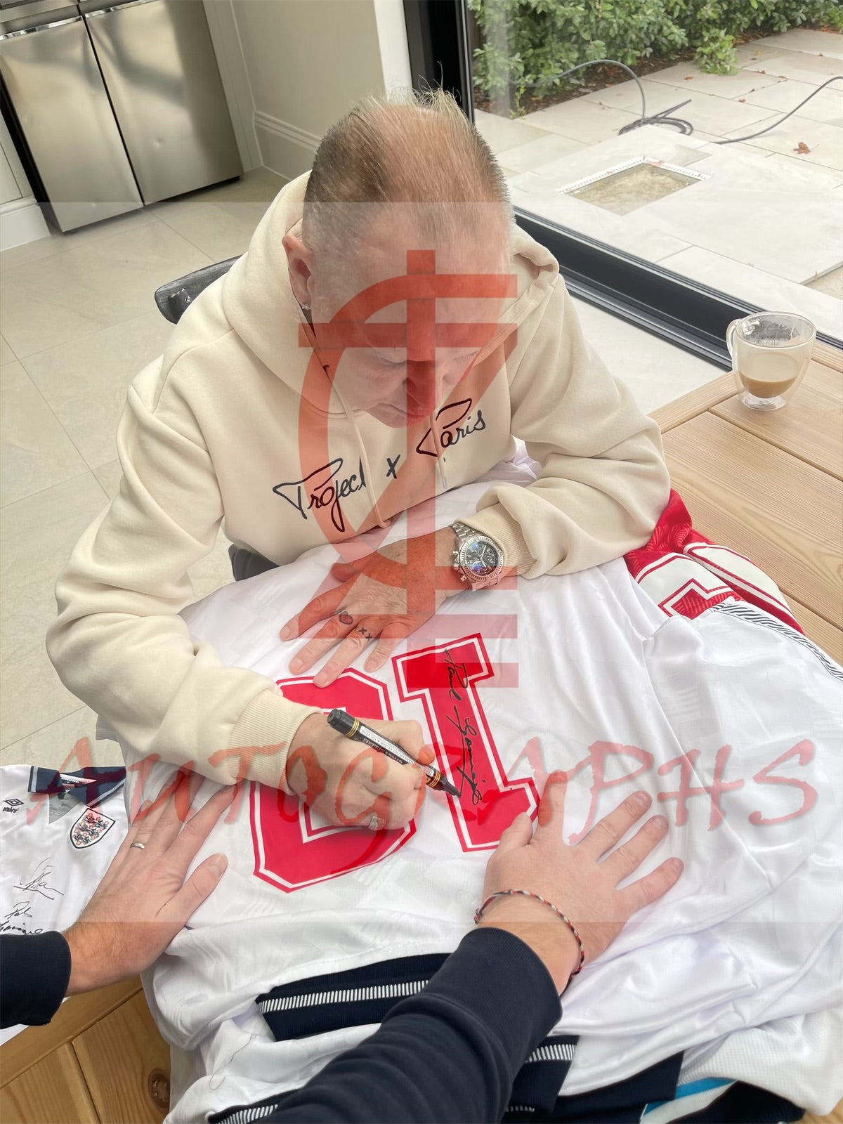 Paul Gazza Gascoigne Signed England Football Signed Italia 90 1990 Shirt