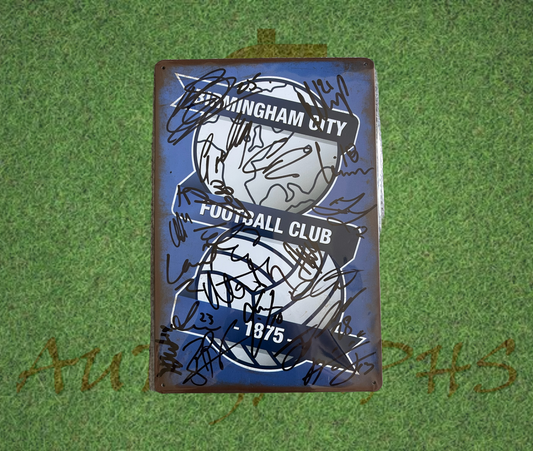 Birmingham City Football Club Signed 2024/25 Squad metal sign
