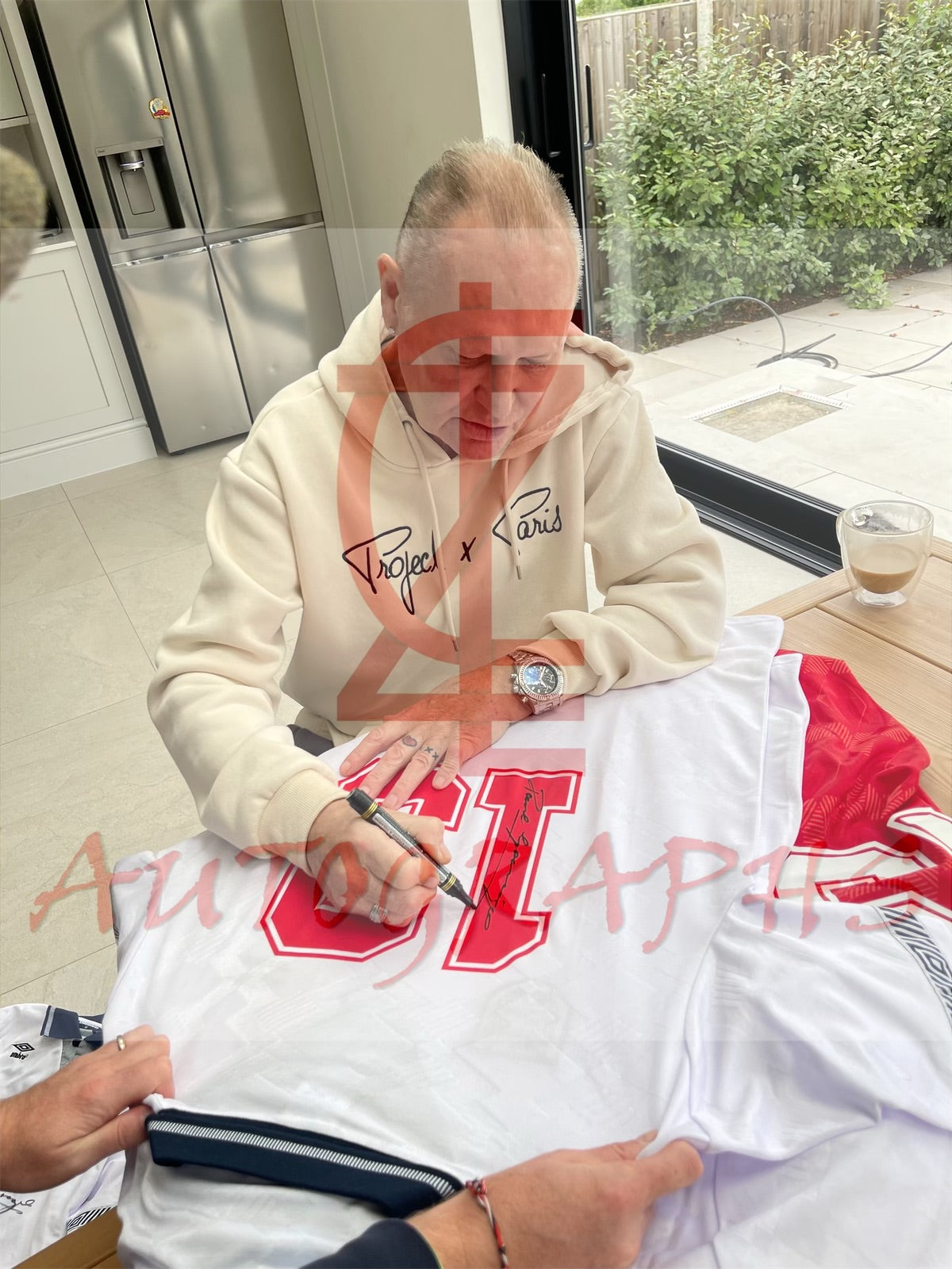 Paul Gazza Gascoigne Signed England Football Signed Italia 90 1990 Shirt