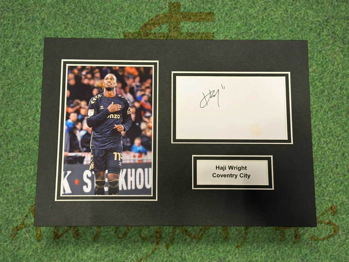 Haji Wright Coventry City Signed Presentation Mount Display