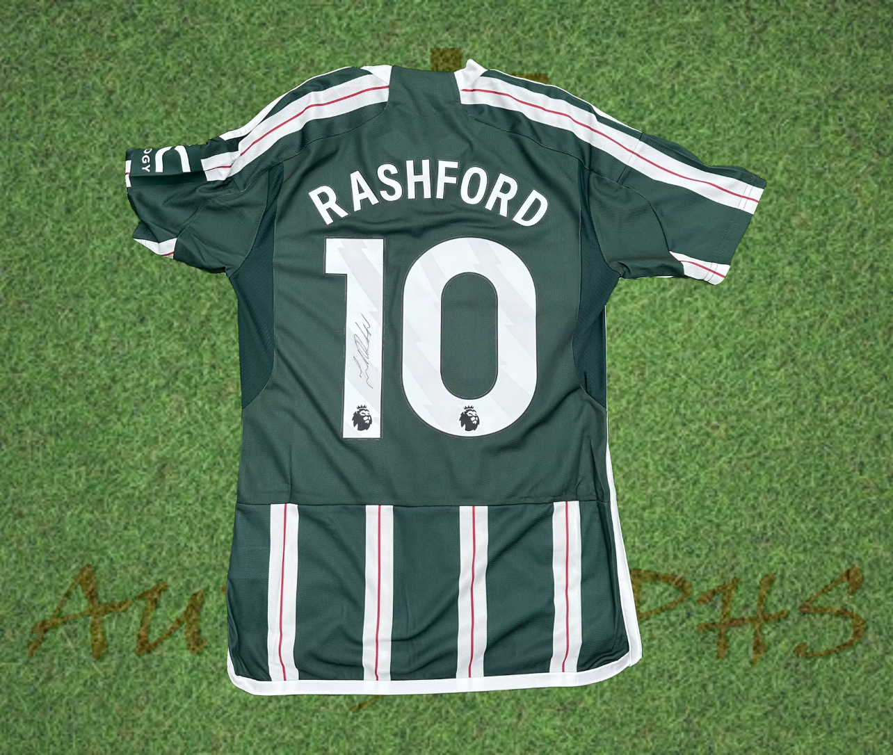 Marcus Rashford Signed Manchester United Football Club 2023/24 Away Shirt
