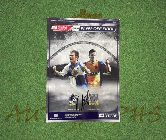 Rickie Lambert Signed Bristol Rovers Football Club Programme