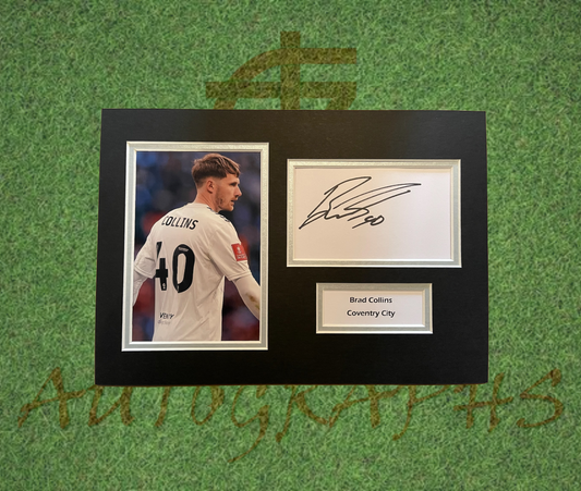 Brad Collins Coventry City Signed Presentation Mount Display