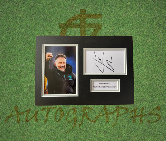 Vitor Peirera Wolverhampton Wanderers Football Club Signed Presentation Mount Display