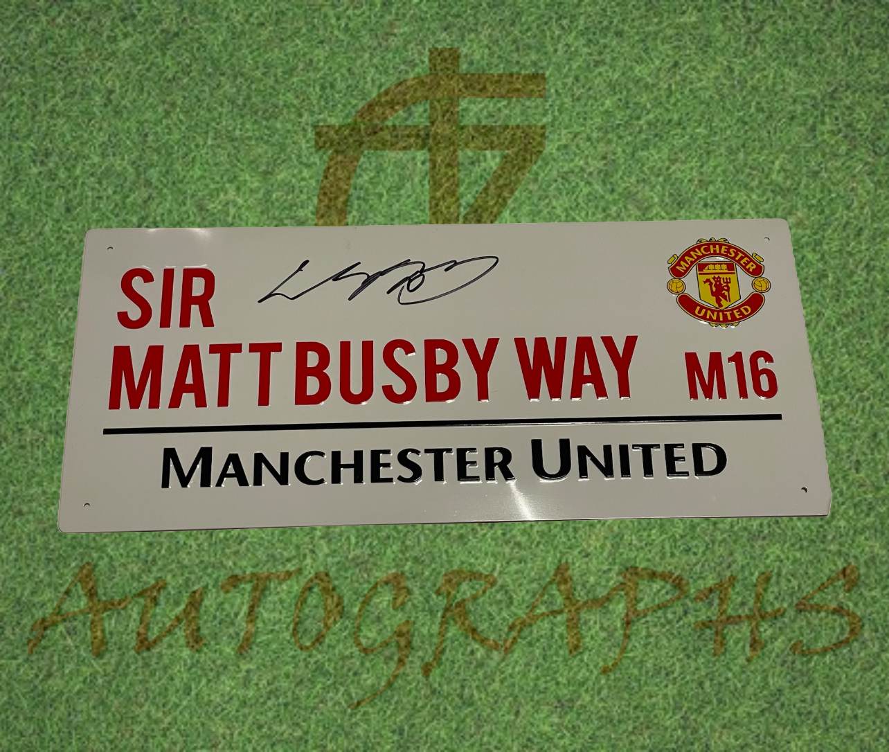 Wayne Rooney Signed Manchester United Street Sign