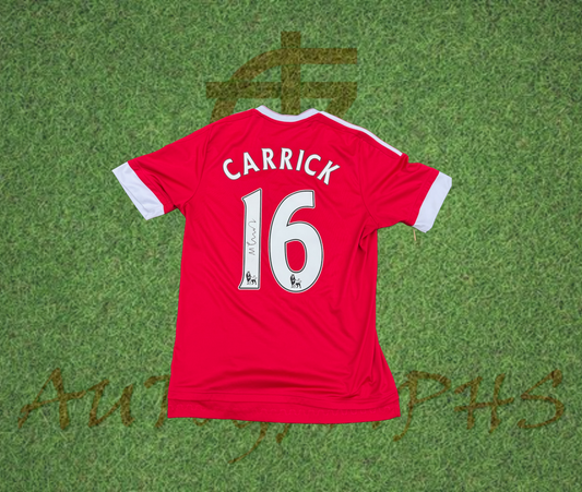 Michael Carrick Signed Manchester United 2015/16 Home Shirt
