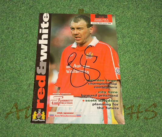Gary Owers Signed Bristol City Football Club Programme