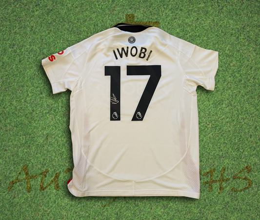 Alex Iwobi Signed Fulham Football Club 2024/25 Home Shirt