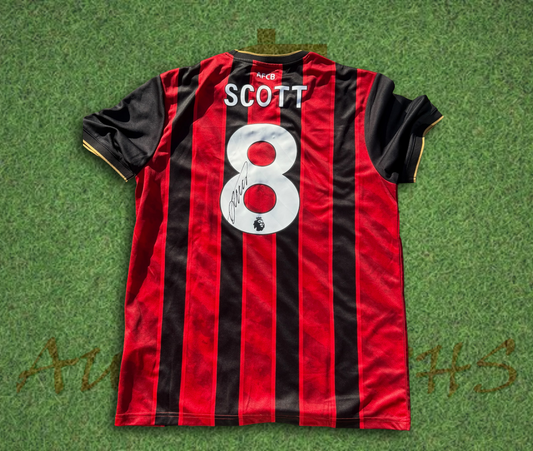 Alex Scott AFC Bournemouth Football Club Signed 2025/26 Shirt