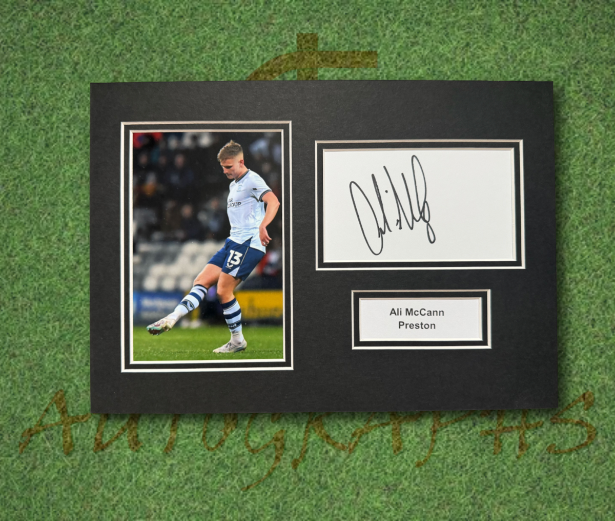 Ali McCann Preston Signed Presentation Mount Display-ZCL Autographs