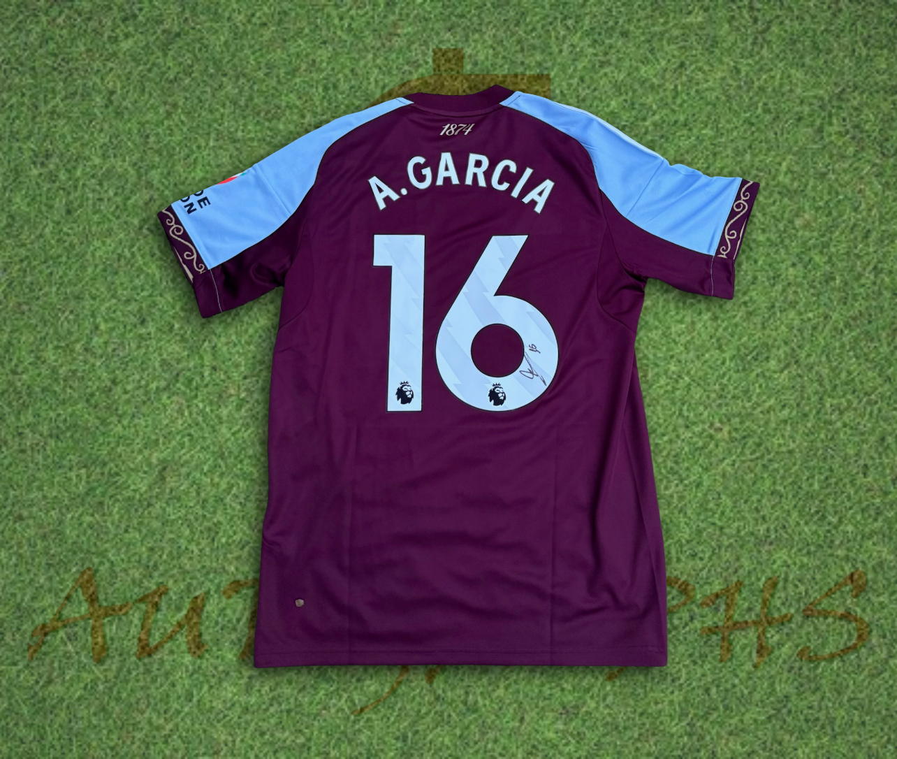 Andres Garcia Signed Aston Villa Football 2025/26 Home Shirt