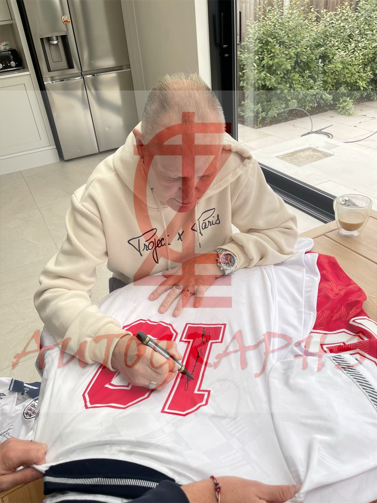 Paul Gazza Gascoigne Signed England Football Signed Italia 90 1990 Shirt