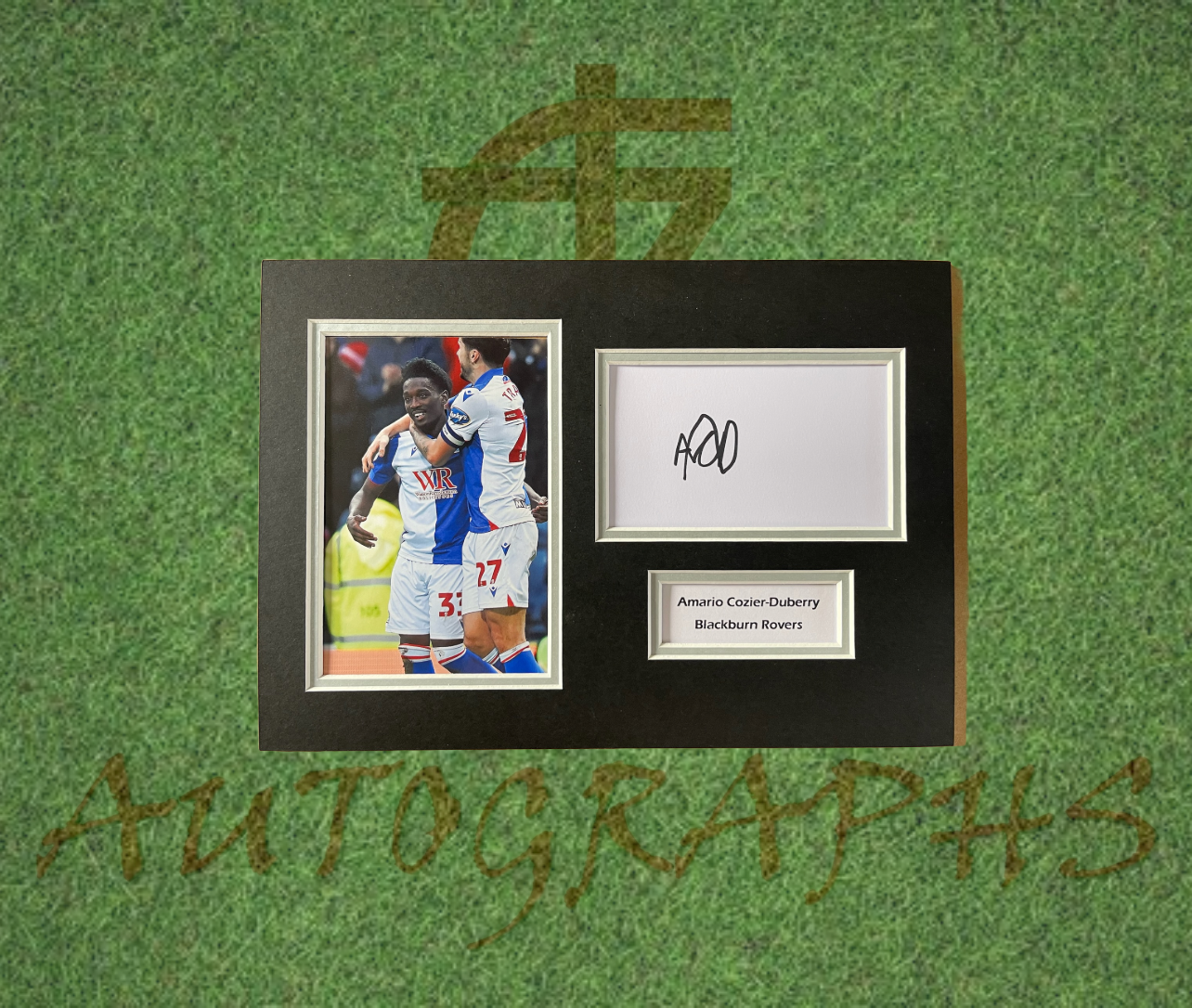Amario Cozier-Duberry Blackburn Rovers Football Club Signed Presentation Mount Display