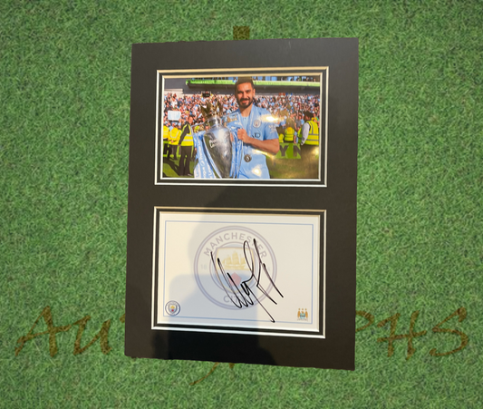 Ilkay Gundogan Signed Manchester City Presentation Display Mount