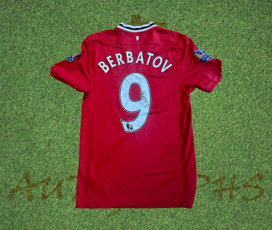Dimitar Berbatov Signed Manchester United Football Club 2011/12 Home Shirt
