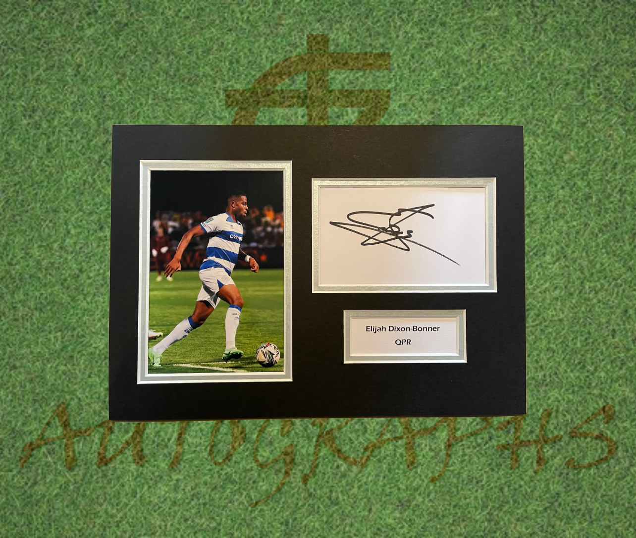 Elijah Dixon-Bonner QPR Signed Presentation Mount Display
