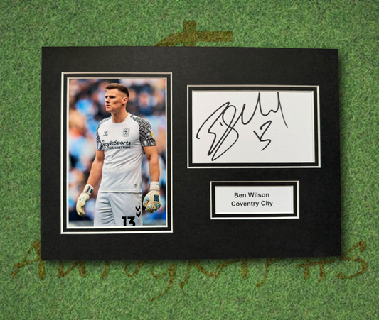Ben Wilson Coventry City Signed Presentation Mount Display-ZCL Autographs