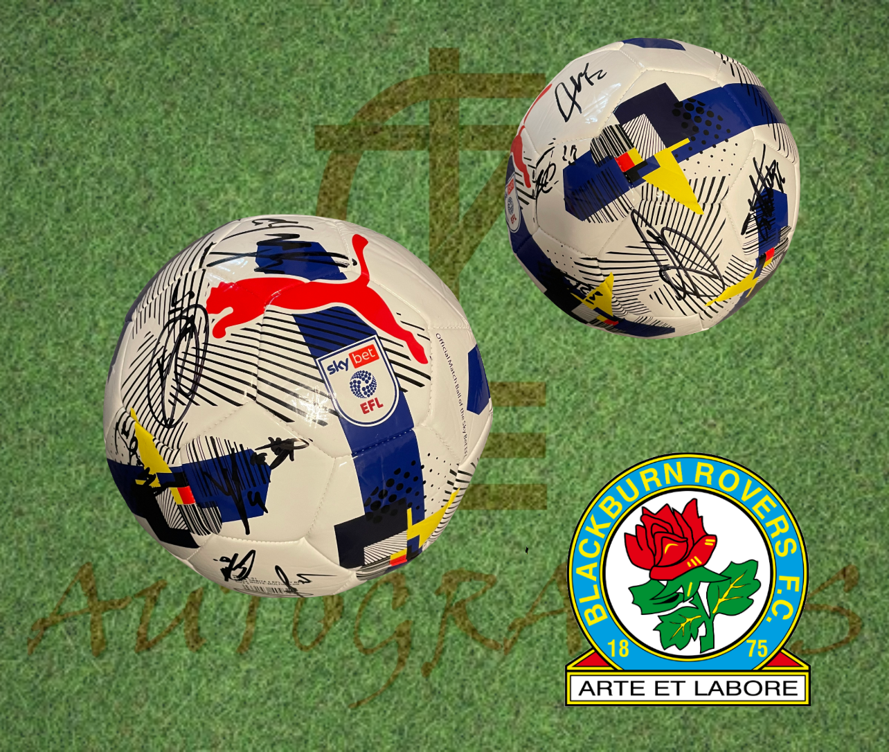 Blackburn Rovers Football Club 2025/26 Signed EFL Replica Football