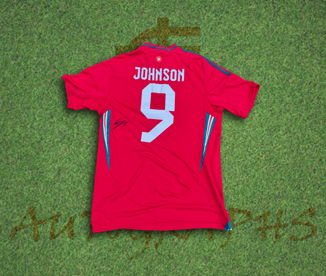 Brennan Johnson Wales Signed 2024/25 Football Home Shirt