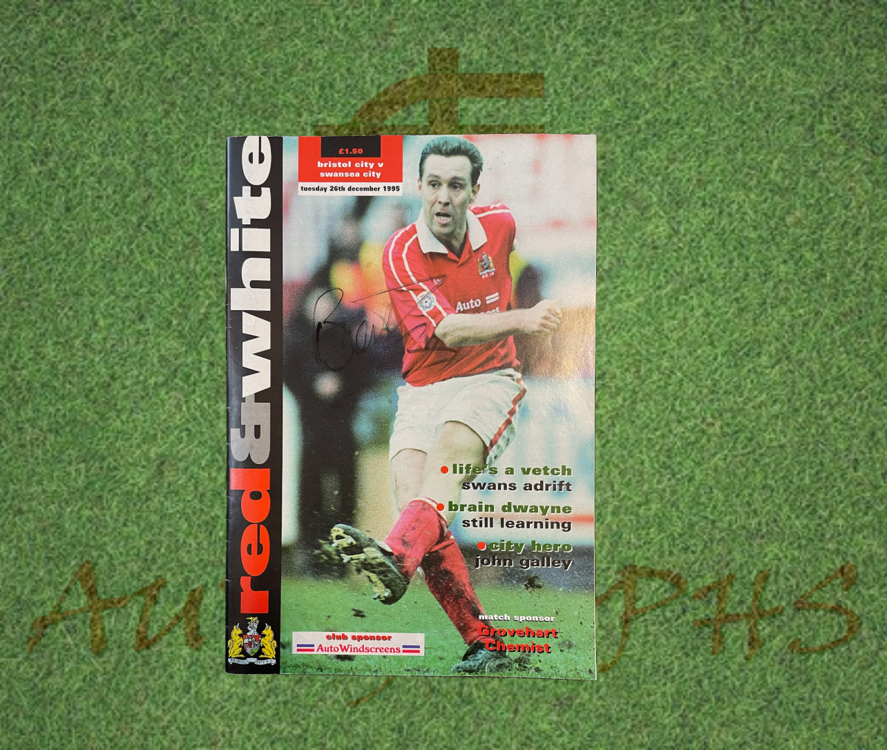Brian Tinnion Signed Bristol City Football Club Programme-Signed Programme-ZCL Autographs-ZCL Autographs