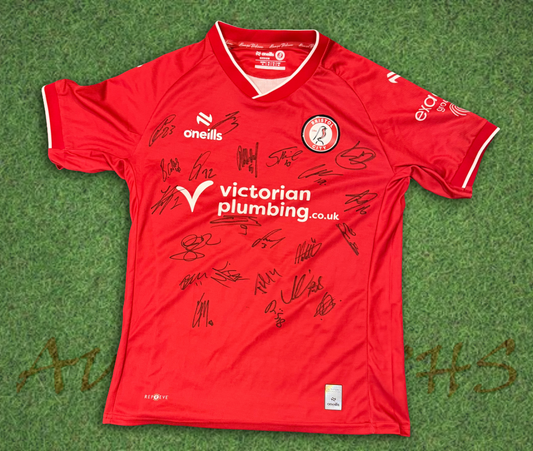 Bristol City Football Club Squad Signed 2026/27 Home Shirt