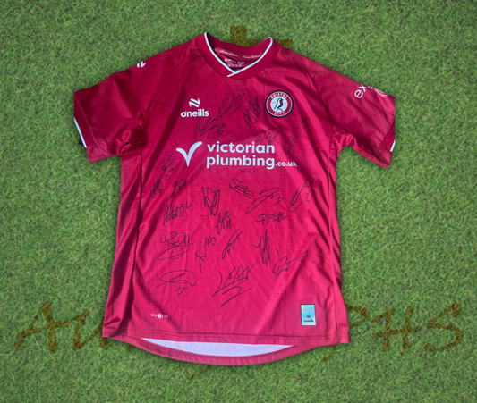Bristol City Football Club Squad Signed 2026/27 Home Shirt 2
