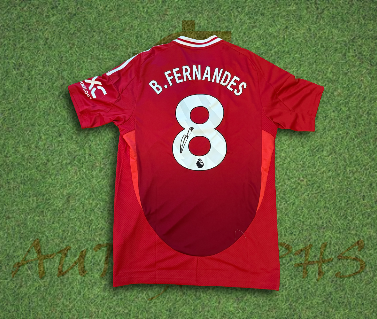 Bruno Fernandes Signed Manchester United Football Club 2024/25 Home Shirt 2